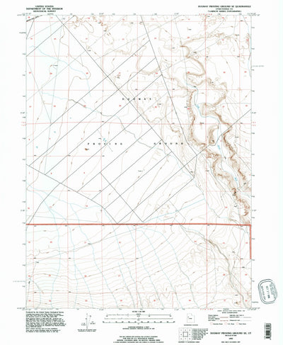 United States Geological Survey Dugway Proving Ground SE, UT (1993, 24000-Scale) digital map