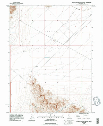 United States Geological Survey Dugway Proving Ground SW, UT (1993, 24000-Scale) digital map
