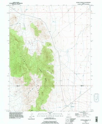 United States Geological Survey Dugway Range NE, UT (1993, 24000-Scale) digital map