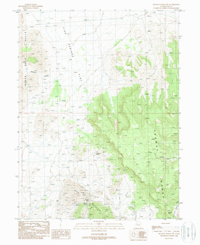 United States Geological Survey Dugway Range SW, UT (1988, 24000-Scale) digital map