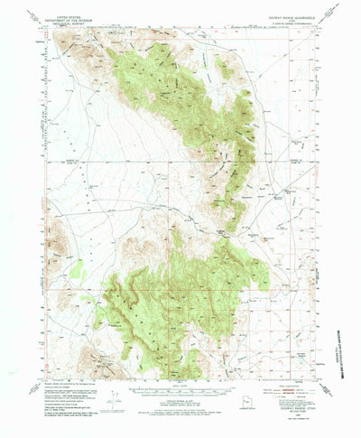 United States Geological Survey Dugway Range, UT (1953, 62500-Scale) digital map