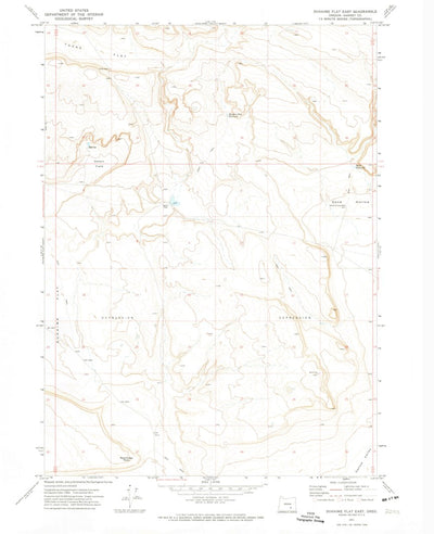 United States Geological Survey Duhaime Flat East, OR (1971, 24000-Scale) digital map