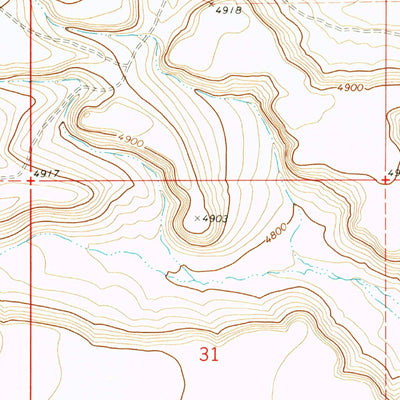 United States Geological Survey Duhaime Flat West, OR (1971, 24000-Scale) digital map