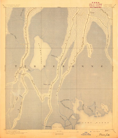 United States Geological Survey Dulac, LA (1894, 62500-Scale) digital map