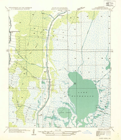 United States Geological Survey Dulac, LA (1935, 31680-Scale) digital map