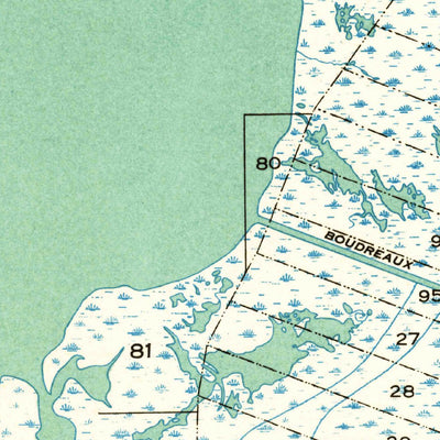 United States Geological Survey Dulac, LA (1935, 31680-Scale) digital map