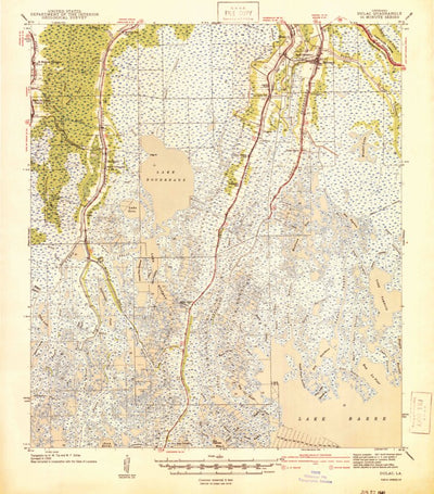 United States Geological Survey Dulac, LA (1941, 62500-Scale) digital map