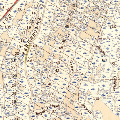 United States Geological Survey Dulac, LA (1941, 62500-Scale) digital map