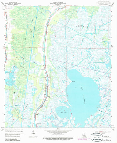 United States Geological Survey Dulac, LA (1964, 24000-Scale) digital map
