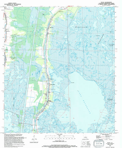United States Geological Survey Dulac, LA (1994, 24000-Scale) digital map