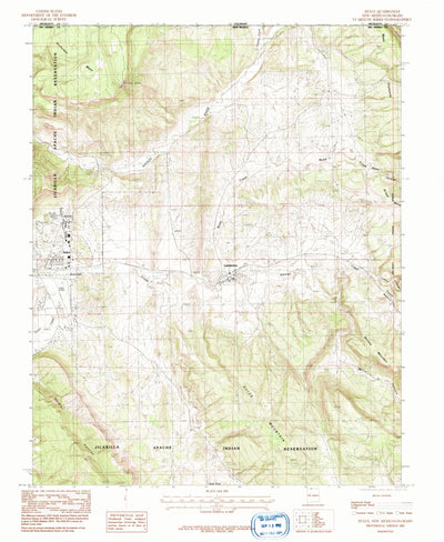 United States Geological Survey Dulce, NM-CO (1983, 24000-Scale) digital map