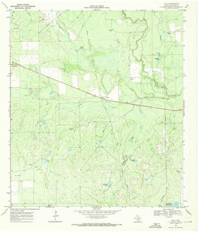 United States Geological Survey Dull, TX (1969, 24000-Scale) digital map