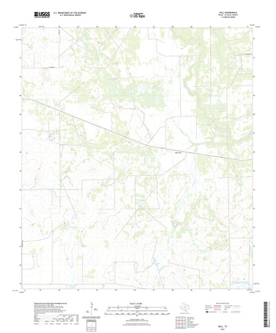United States Geological Survey Dull, TX (2022, 24000-Scale) digital map