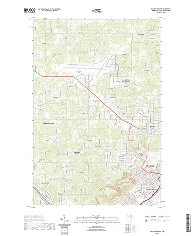 United States Geological Survey Duluth Heights, MN (2022, 24000-Scale) digital map