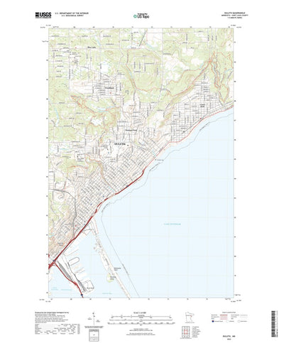 United States Geological Survey Duluth, MN (2022, 24000-Scale) digital map