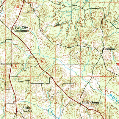 United States Geological Survey Dumas, AR-MS (1986, 100000-Scale) digital map
