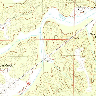 United States Geological Survey Dumas, MS (1982, 24000-Scale) digital map