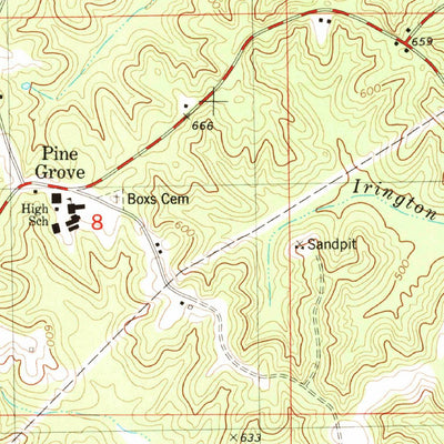 United States Geological Survey Dumas, MS (1982, 24000-Scale) digital map