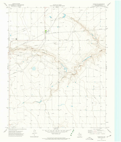 United States Geological Survey Dumas NE, TX (1972, 24000-Scale) digital map