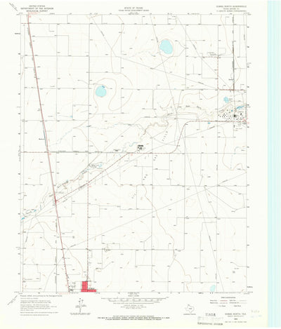United States Geological Survey Dumas North, TX (1965, 24000-Scale) digital map