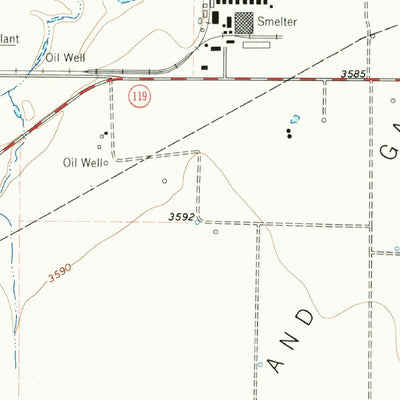 United States Geological Survey Dumas North, TX (1965, 24000-Scale) digital map