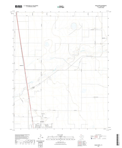 United States Geological Survey Dumas North, TX (2022, 24000-Scale) digital map