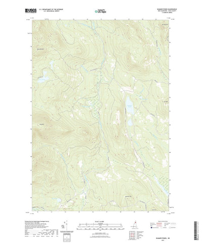 United States Geological Survey Dummer Ponds, NH (2021, 24000-Scale) digital map