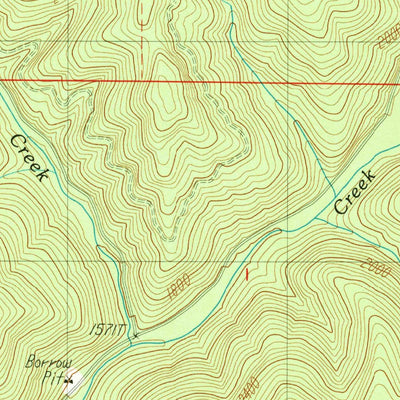 United States Geological Survey Dumont Creek, OR (1989, 24000-Scale) digital map