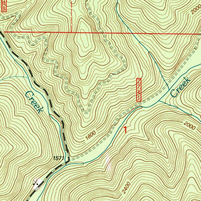 United States Geological Survey Dumont Creek, OR (1998, 24000-Scale) digital map