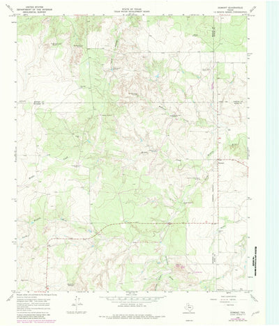 United States Geological Survey Dumont, TX (1968, 24000-Scale) digital map