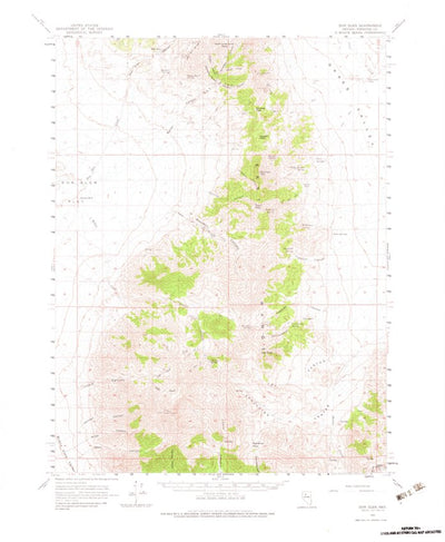 United States Geological Survey Dun Glen, NV (1961, 62500-Scale) digital map