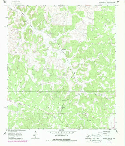 United States Geological Survey Dunbar Draw SE, TX (1967, 24000-Scale) digital map
