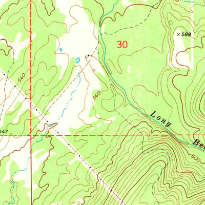 United States Geological Survey Dunbar, OK (1972, 24000-Scale) digital map