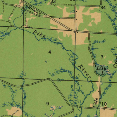 United States Geological Survey Dunbar, WI (1941, 48000-Scale) digital map