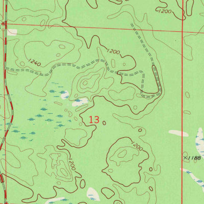 United States Geological Survey Dunbar, WI (1972, 24000-Scale) digital map