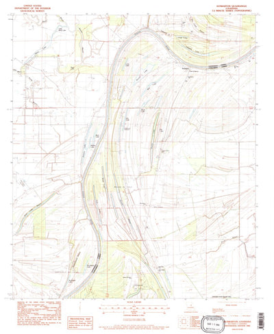 United States Geological Survey Dunbarton, LA (1983, 24000-Scale) digital map