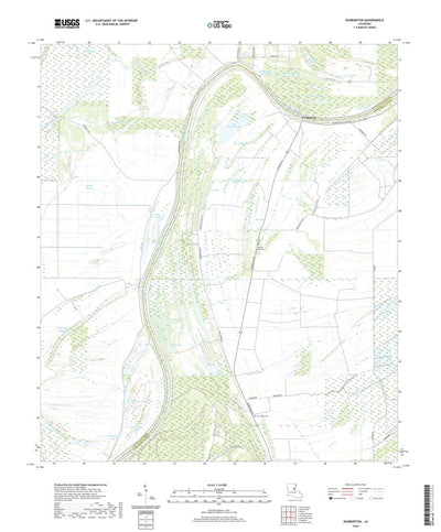 United States Geological Survey Dunbarton, LA (2020, 24000-Scale) digital map