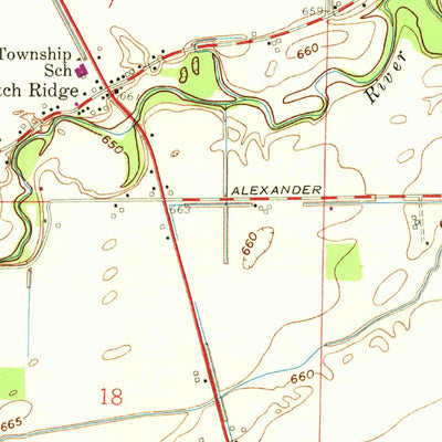United States Geological Survey Dunbridge, OH (1958, 24000-Scale) digital map
