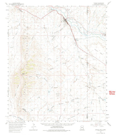 United States Geological Survey Duncan, AZ-NM (1960, 62500-Scale) digital map