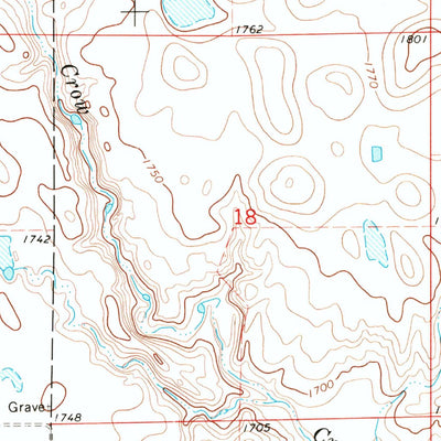 United States Geological Survey Duncan Church, SD (1973, 24000-Scale) digital map