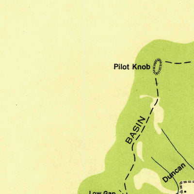United States Geological Survey Duncan Flats, TN (1936, 24000-Scale) digital map
