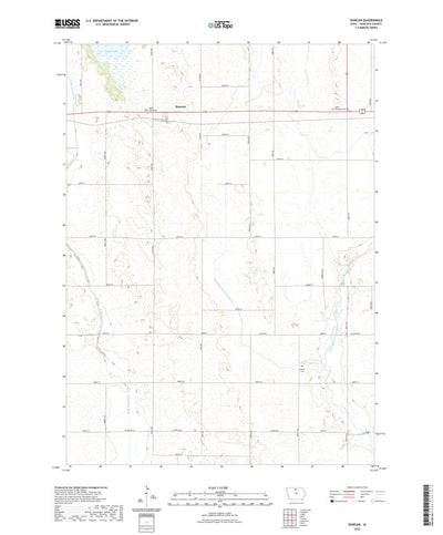 United States Geological Survey Duncan, IA (2022, 24000-Scale) digital map