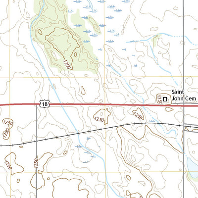 United States Geological Survey Duncan, IA (2022, 24000-Scale) digital map