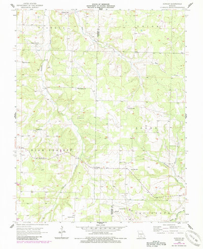 United States Geological Survey Duncan, MO (1956, 24000-Scale) digital map