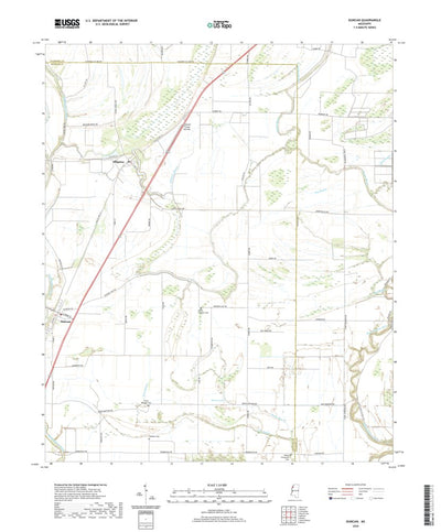 United States Geological Survey Duncan, MS (2020, 24000-Scale) digital map