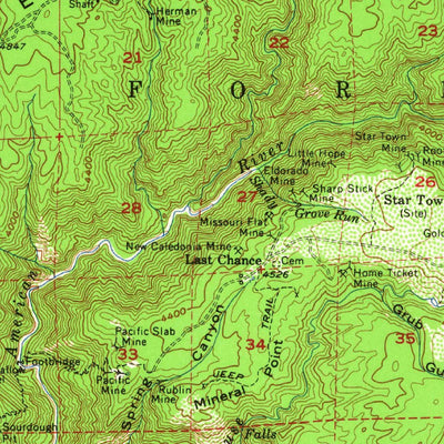 United States Geological Survey Duncan Peak, CA (1952, 62500-Scale) digital map