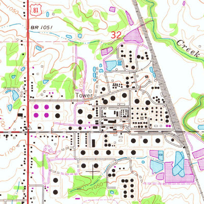 United States Geological Survey Duncan South, OK (1964, 24000-Scale) digital map