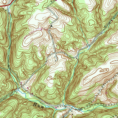 United States Geological Survey Duncannon, PA (1952, 24000-Scale) digital map