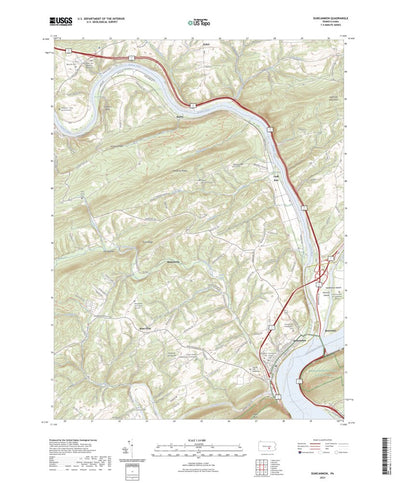 United States Geological Survey Duncannon, PA (2023, 24000-Scale) digital map