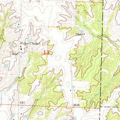United States Geological Survey Duncans Bridge, MO (1971, 24000-Scale) digital map